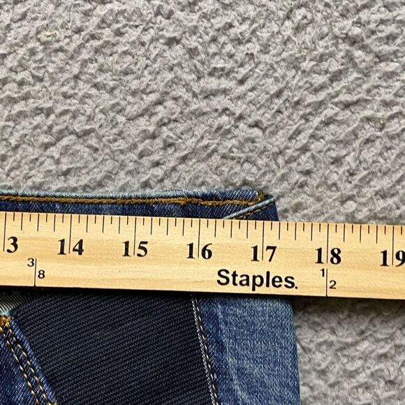 Isabel Maternity Shorts Womens Size 4 Blue Midi Jeans Denim - Picture 10 of 12